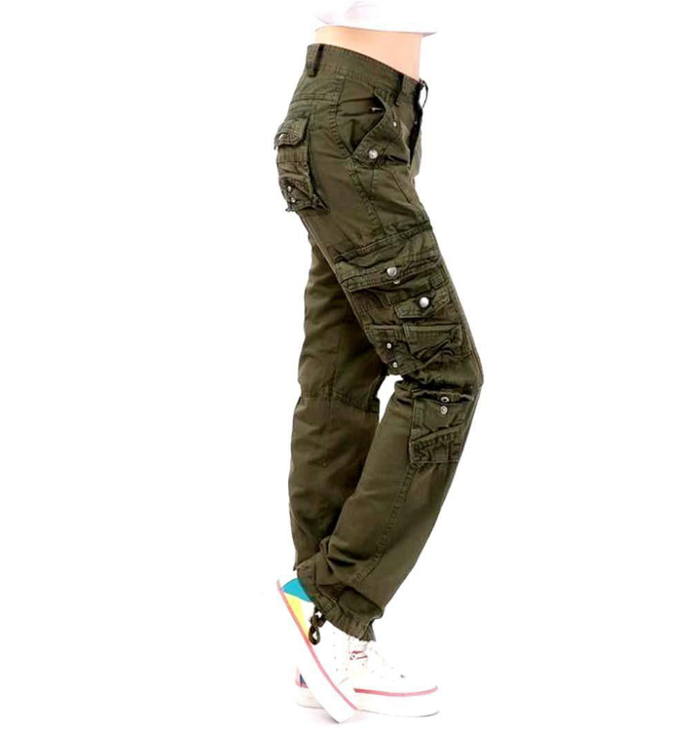 OCHENTA Cargo Pants Women - Womens Work Casual Pants with Multi Pockets,  Stright Leg Army Military Trousers Red 28 - US 0 : : Clothing,  Shoes & Accessories