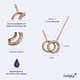 thumbnail image 5 of Collar de Mujer LuckyLy Amy Acero Inoxidable Zirconia Cúbica Rosa UNITALLA, 5 of 6