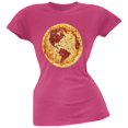 thumbnail image 1 of Pizza Earth Pink Soft Juniors T-Shirt, 1 of 1