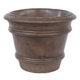 thumbnail image 1 of Solid Rock Stoneworks Sm Double Rim Planter- 12"Tall x 15"d- Java, 1 of 2