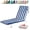 Blue white Stripes, variant on swing Chaise Lounge Cushions Outdoor, Waterproof 72 x 21Inch Patio Chaise Lounge Replacement Cushion for Lawn Pool(Lake Blue,4pcs)
