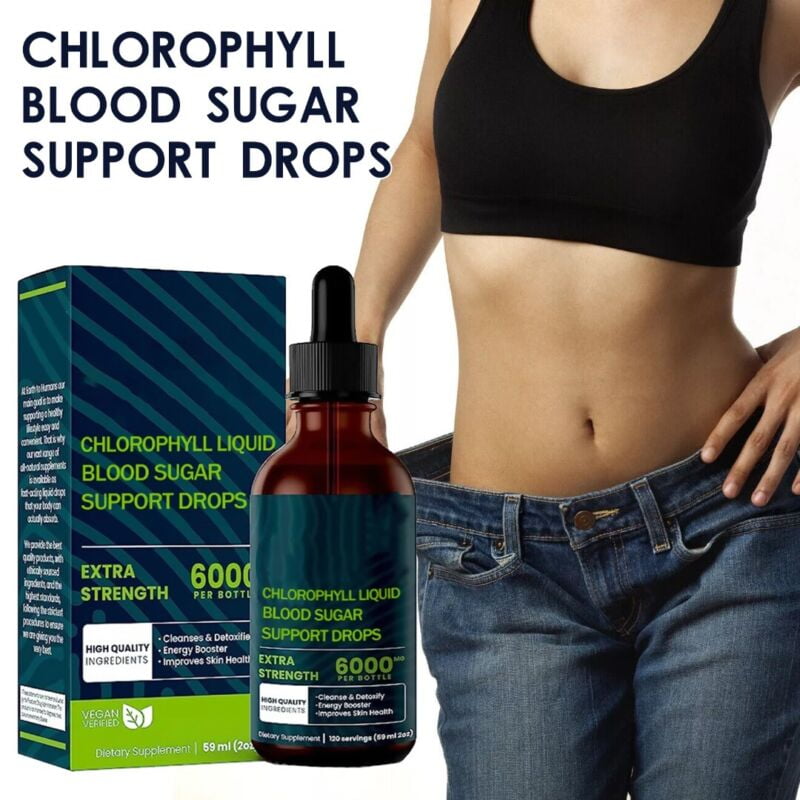 Chlorophyll AllNatural Extract Liquid Drops Water Soluble Mint 59ml