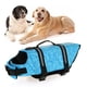 thumbnail image 4 of Chaleco salvavidas para perros con patrón de hueso azul, chaleco reflectante de flotación para perros y mascotas, para navegar, nadar, talla M, 4 of 10