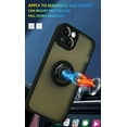 thumbnail image 4 of is Specially Designed for iPhone 13 Anti-Scratches,Anti-Fingerprint, Built-in 360° Rotating Ring Bracket Solid and Durable Magnetic car Phone case, Suitable for iPhone 13 6.1inches Male-Black, 4 of 11