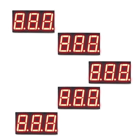 Treedix 0.56" 3-Digit 7-Segment Display Common Cathode 3-Digit LED Display Digital Tube