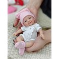 thumbnail image 1 of Muñeca Reborn MYREBABY en miniatura de silicona de 18 cm con accesorios, 1 of 6