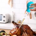 thumbnail image 4 of Large Turkey Baster Syringe Set – Plastic Meat Baster with Marinade Injector Needle, Silicone Bulb, Basting Brush, and Cleaning Brush – Food-Grade, BPA-Free, Heat Resistant, Blue, Basters, 4 of 5