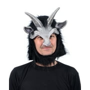Zagone Studios Cute Black Satyr Headpiece Latex Adult Costume Mask (one size) - Great for Theater, Cosplay, Halloween or Renn Fairs.