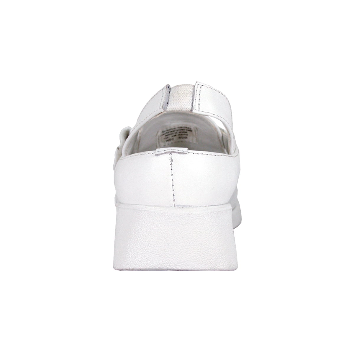 24 HOUR COMFORT Freda Wide Width Comfortable Leather Slingback Clogs WHITE 5.5