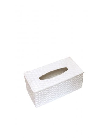 Superio Rectangular Tissue Box Holder,Wicker Style Brown