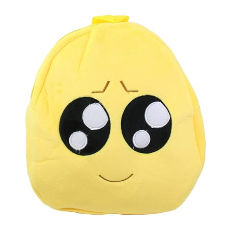 Cute Emoji Big Eyes Smiling Begging Face Kids Children Backpack Bag Satchel