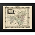 thumbnail image 2 of Tour 24x20 Black Modern Framed Museum Art Print Titled - Austria with Provinces - Tour 1786, 2 of 5
