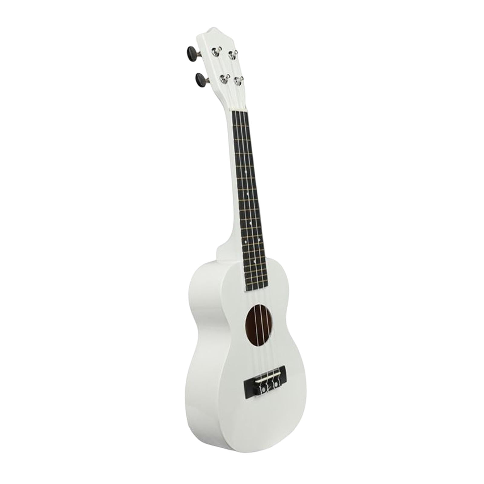 LeeQinersw 23 Inch Ukulele Guitar Toy 4 Strings Portable Musical Instrument for Adults Boys White