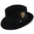 thumbnail image 2 of Stetson Men's Saxon Royal Quality Fur Felt Hat, Black, 7, 2 of 21