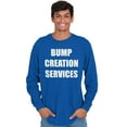 thumbnail image 4 of Dad Bump Creation Baby Announcement Men's Long Sleeve Tee T Shirt Brisco Brands L, 4 of 6