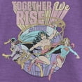 thumbnail image 2 of Girl's Wonder Woman Together We Rise Graphic Tee Purple Berry X Large, 2 of 4