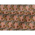 thumbnail image 4 of oneOone Viscose Jersey Fabric Spiral & Floral Block Printed Craft Fabric BTY 60 Inch Wide, 4 of 4