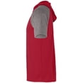 thumbnail image 4 of Holloway Sportswear 2XL Echo Short Sleeve Hoodie Scarlet/Graphite Heather 222545, 4 of 4