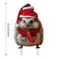 thumbnail image 4 of Hedgehog Christmas Cute Pile Insert Art Garden Decoration Colorful Christmas Decorations Suitable For Christmas Garden Card Slot Home Decor, 4 of 6