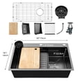 thumbnail image 2 of Dextrus 30" Drop-In Kitchen Sink, Top-Mount Stainless Steel Nano Coated Sink Workstation with Cup Washer, Cutting Board, and Accessories, 2 of 5