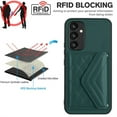 thumbnail image 4 of ELEHOLD Wallet Crossbody Case for Samsung Galaxy A54 5G Case with Flip Card Slots RFID Blocking Function Magnetic Closure Stand Detachable Crossbody Shoulder Strap for Women Girls,green, 4 of 8