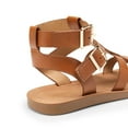 thumbnail image 5 of **Dream Pairs Women’s Gladiator Sandals – Strappy Flat Sandals with Adjustable Straps & Cushioned Footbed, 5 of 7