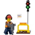thumbnail image 1 of LEGO City: Construction Ouvrier avec Marteau et Feu de Circulation, 1 of 6