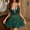 Blackish Green, variant on Womens Nightgown Open Front Dress Lace Sleepwear Mesh Nightgown Night Wear
