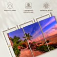 thumbnail image 6 of Elephant Stock La Digue Sundown Wall Art - Horizontal Multi Panel Canvas - Living Room Wall Decor - Beach Multi Panel - Beige And Green Decor - 45" x 28", 6 of 8