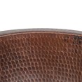 thumbnail image 2 of Premier Copper Products LR10FDB 10 in. Round Under Counter Hammered Copper Bathroom Sink, Oil Rubbed Bronze, 2 of 3