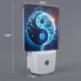 thumbnail image 2 of Fotbe Blue Yin And Yang Luz Nocturna LED, Luz de Noche con Sensor de Luz Natural de Anochecer a Amanecer, Se Enchufa a la Pared, Blanco Cálido 0.5W-UK, 2 of 7