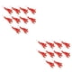 thumbnail image 4 of Injueey 10 piezas de flores artificiales rama de flor de durazno flor falsa con tallos y hojas vivas para decoración de Navidad rojo Rojo 2Conjunto, 4 of 6
