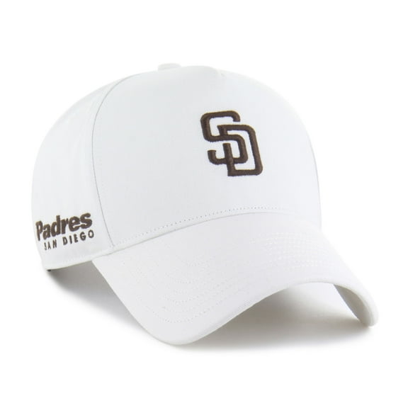 Men's '47 White San Diego Padres Foundational Pinch Offside Adjustable Hat