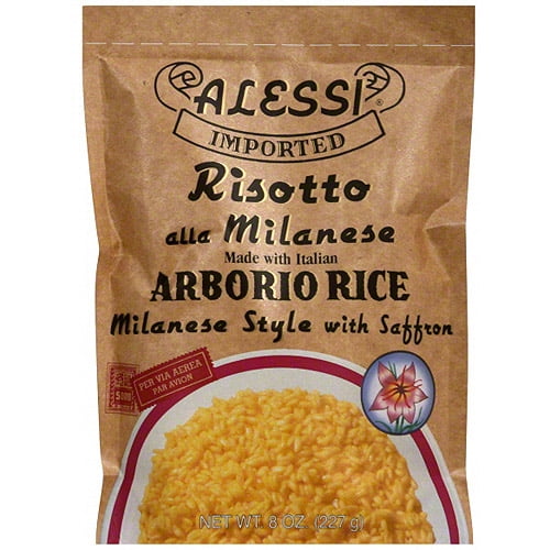 Alessi Arborio Milanese Style Rice With Saffron, 8 oz (Pack of 6) by Alessi