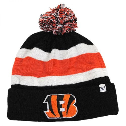 47 Brand Mens Cincinnati Bengals Breakaway Cuff Knit Beanie Hat Black One Size by Generic