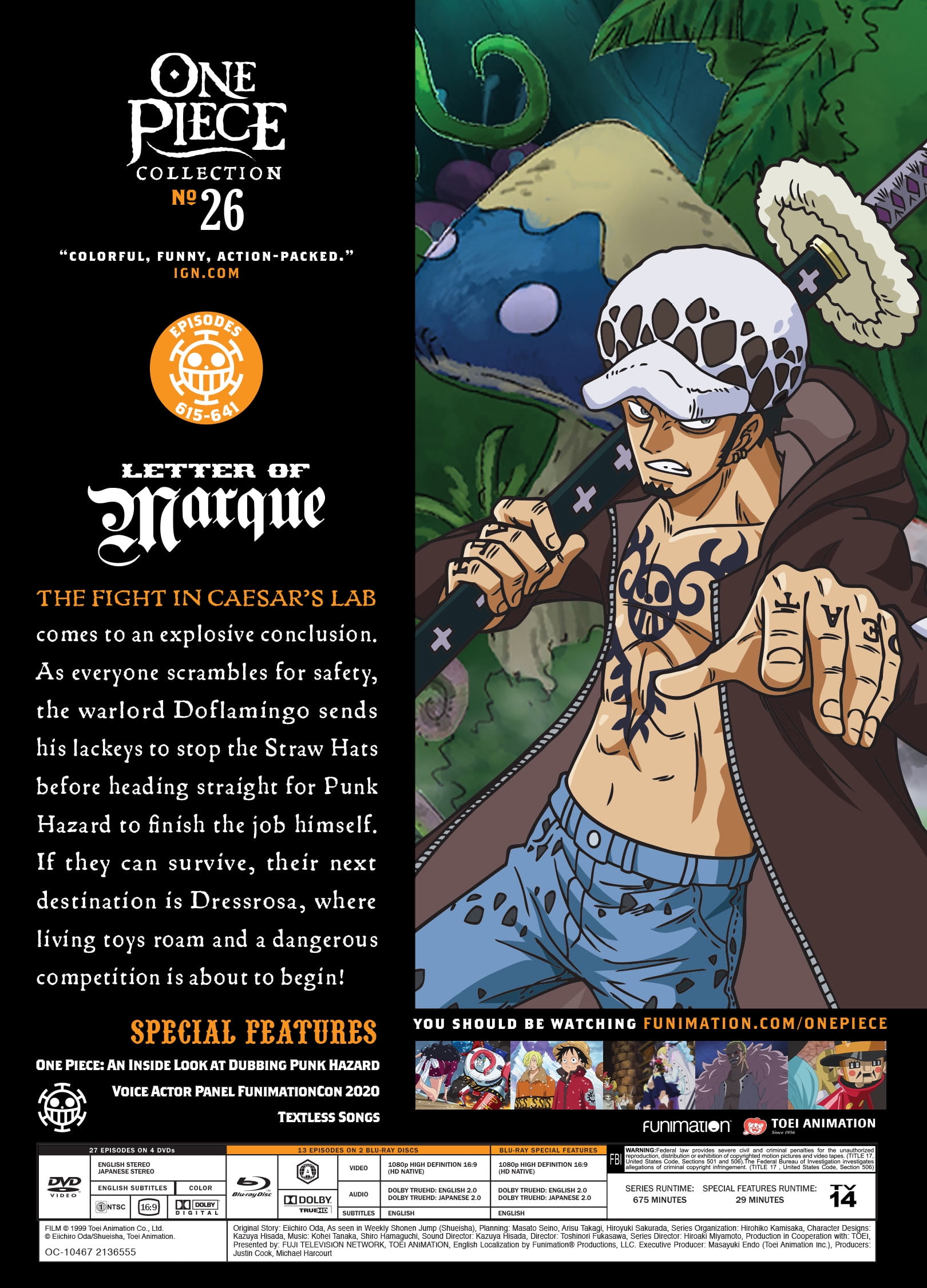 New One Piece: Collection 26 (Blu-ray + DVD) - Walmart.com