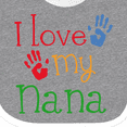 thumbnail image 4 of Inktastic I Love My Nana Boys or Girls Baby Bib, 4 of 4