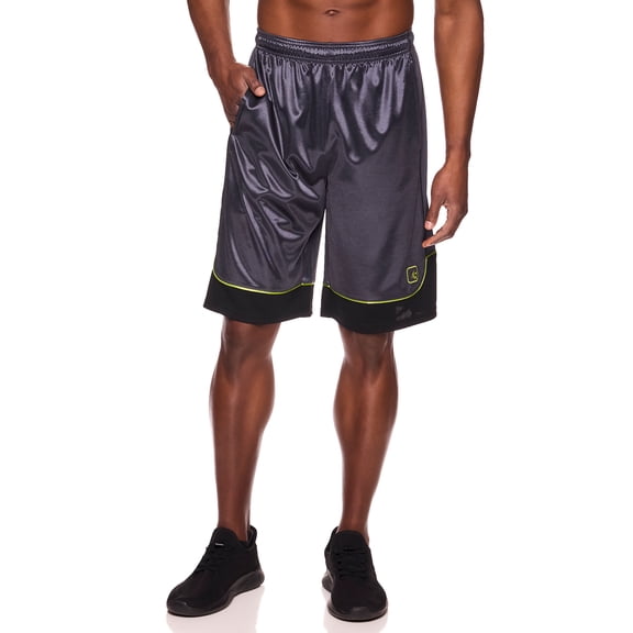 AND1 Men and Big Men's All Court Colorblock 11" Shorts, up to Size 3XL