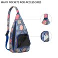 thumbnail image 2 of Fashion Boho Sling Bag - Women’s Floral Print Crossbody Backpack, Lightweight Waterproof Anti-Theft Shoulder Bag, 2 of 4