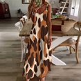 thumbnail image 3 of Leopard Print Pattern Sleeveless Dress Woman Fashion Long Dresses Women's Summer Suit Dress Summer 2025 Women, 3 of 7