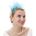 thumbnail image 3 of Felizhouse 1920s Fascinator Feather Headband Kentucky Derby Tea Paty Hat Headpiece for cocktail Party, 3 of 5