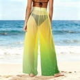 thumbnail image 4 of Mifsaly Women Cover Up Pants See-Through Sheer Mesh Beach Pant Lightweight Flowy Elastic Waist Trousers Spring Summer Vacation Outfits 2026 XXL, 4 of 7
