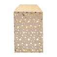 thumbnail image 2 of JJV Transparent Table Runner with Gold Star Sequin, Lightweight Wrinkle Resistant for Wedding Birthday Holiday Table Decor 108x11 Inch Gold Table Runner Graduation Table Decorations, 2 of 6