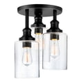 thumbnail image 1 of QPLUS Lampe de Plafond Semi-Encastrée Suspendue 16 Pouces, 1 of 5