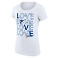 thumbnail image 2 of Women's G-III 4Her by Carl Banks White St. Louis Blues Super-Slim Fit Lightweight Hockey Love T-Shirt, 2 of 3