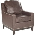 thumbnail image 5 of SAFAVIEH Colton Rustic Glam Upholstered Club Chair, Antique Brown, 5 of 5