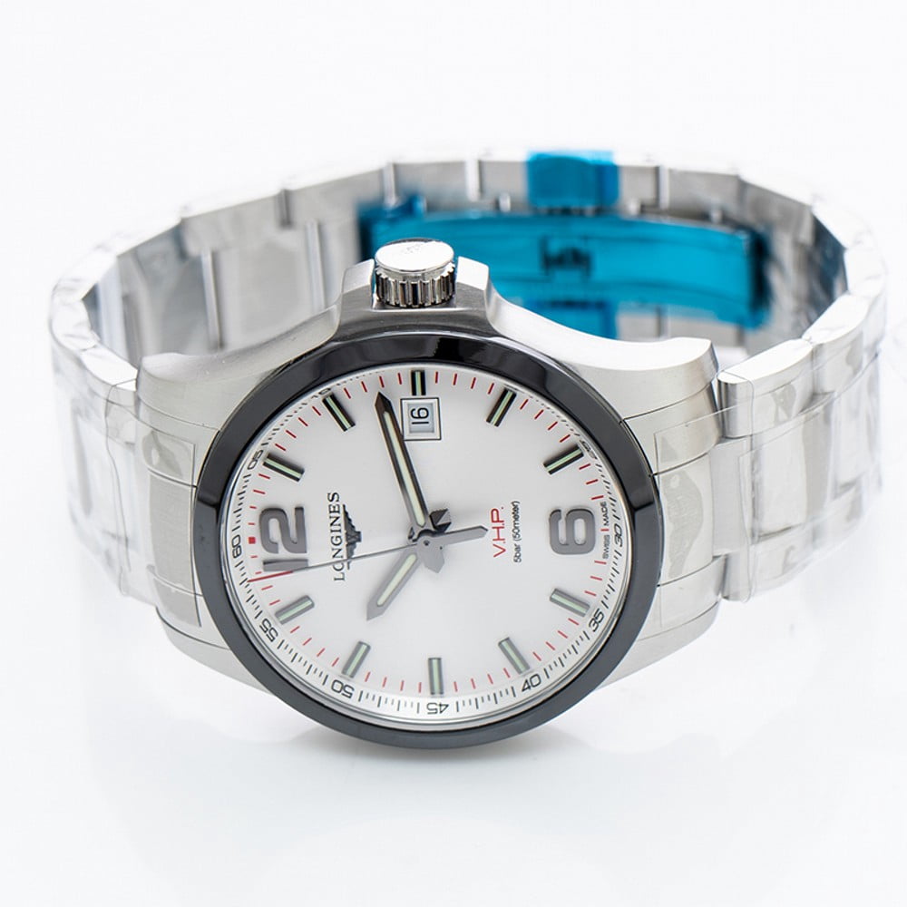 Buy Longines Conquest V.H.P. Perpetual Quartz Silver Dial Men's Watch  L3.729.4.76.6 Online in Pakistan. 149484703
