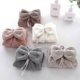 thumbnail image 3 of 5 Pcs Bow Hand Towels With Hanging Loop - Microfiber Coral Fleece Hanging Band Towel (5 Colors), 3 of 5