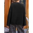 thumbnail image 3 of Womens Long Sleeve Cardigan Sweaters Button Down Knit Outerwear Oversized Chunky Open Front Coats, 3 of 6