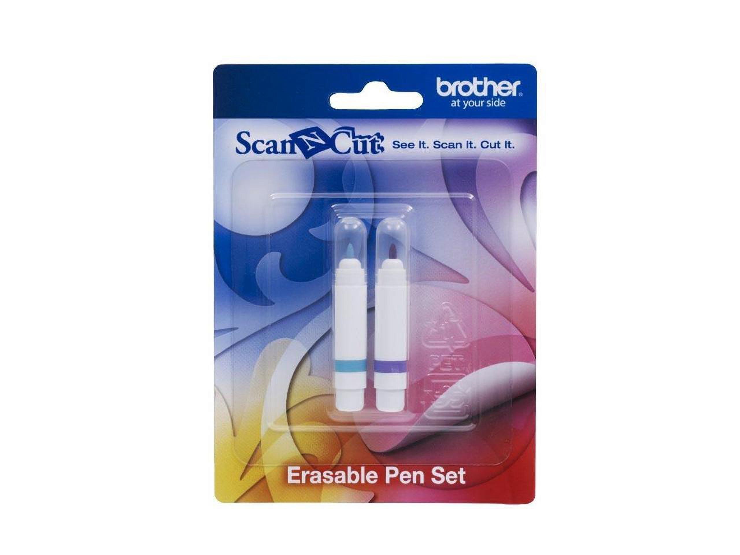 Brother ScanNCut Erasable Pen Set CAPEN2, 2-Piece Fabric Markers, Air Erasable and Water Erasable Ink